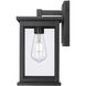 Bowton II 1 Light 11.38 inch Powder Coated Black Outdoor Wall Sconce